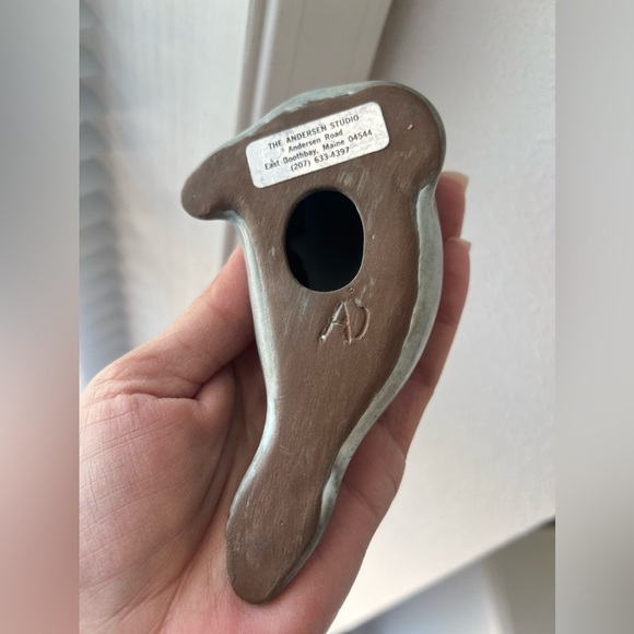 Andersen Design Studio | Pair Of 2 | Art Pottery Maine Blue Gray Seal Figurines - Picture 10 of 14